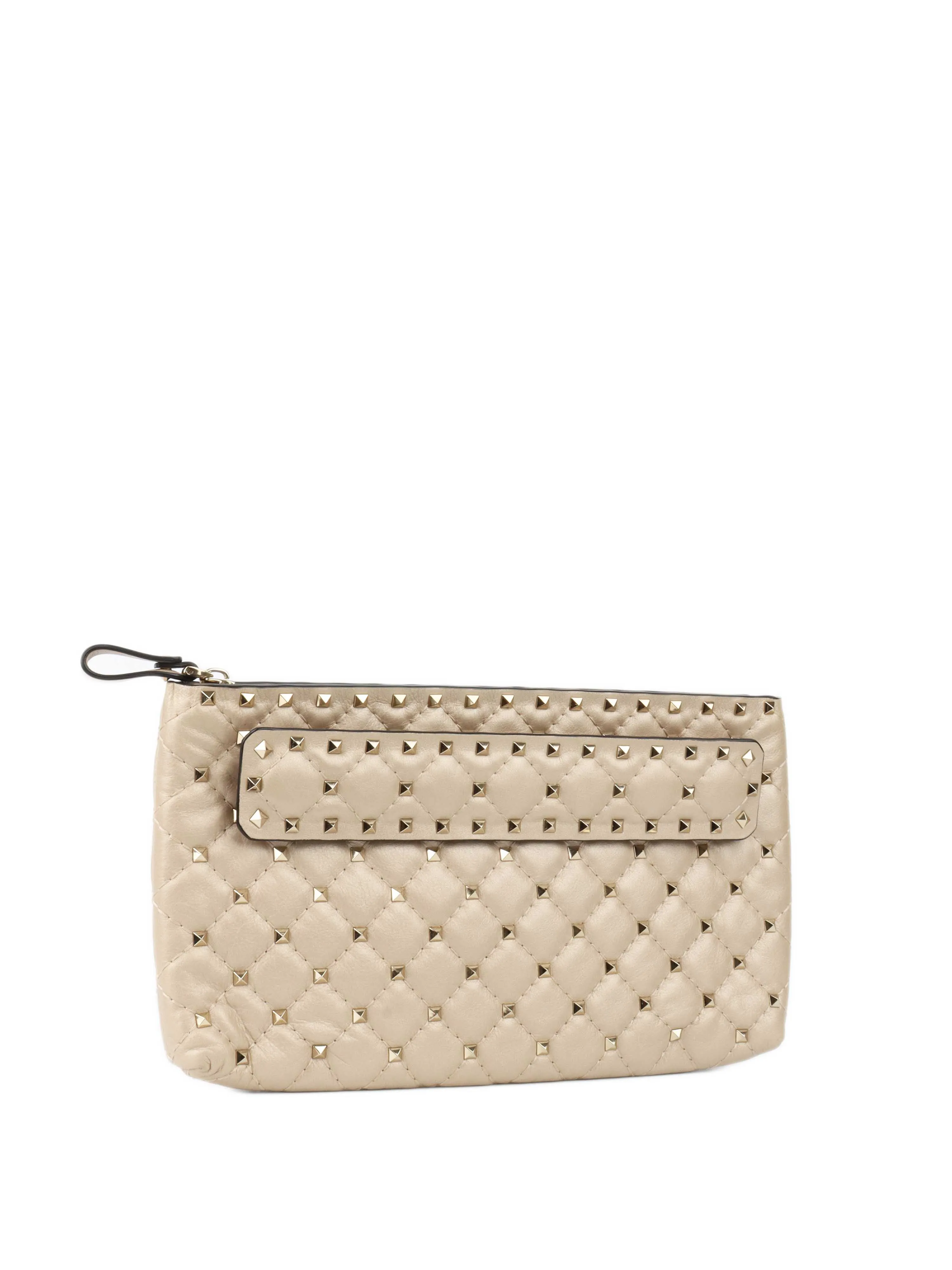 Valentino Gold Rockstud Clutch.