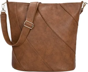 Vegan Leather Large Hobo Bags for Women Soft Purses Bucket Bag Shoulder Crossbody Messenger Bags