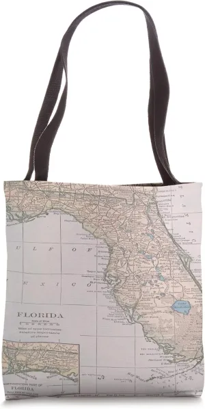 Vintage Florida Map (1923) Tote Bag