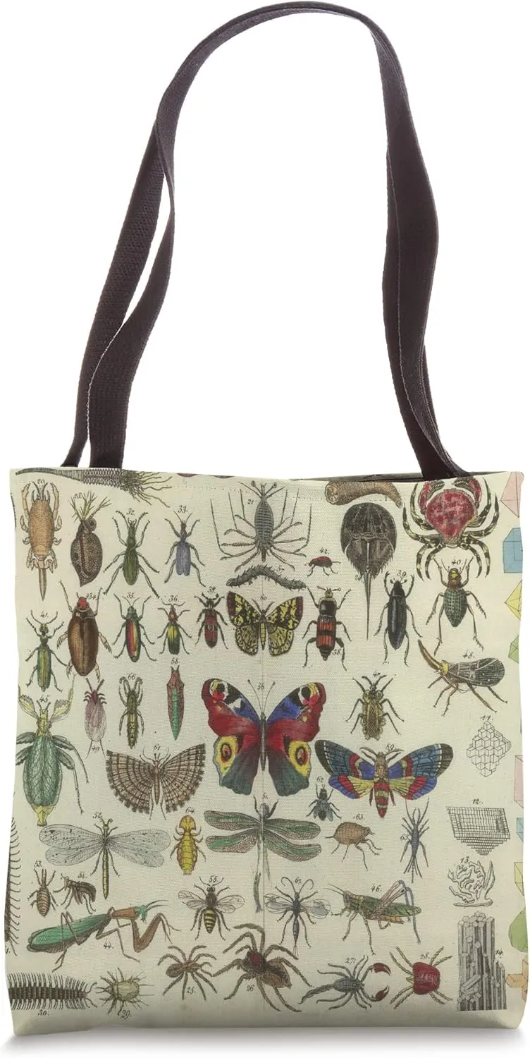 Vintage Insects Diagram Illustration (1834) Tote Bag