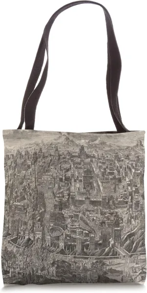 Vintage Jerusalem Israel Map (1835) Tote Bag