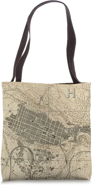 Vintage Ragusa Italy Map (1943) Tote Bag