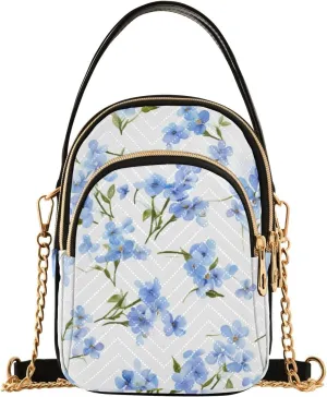 Vintage Roses on a White Womens Crossbody Bags, Handbag with Shoulder Strap, Fall Crossbody Purse