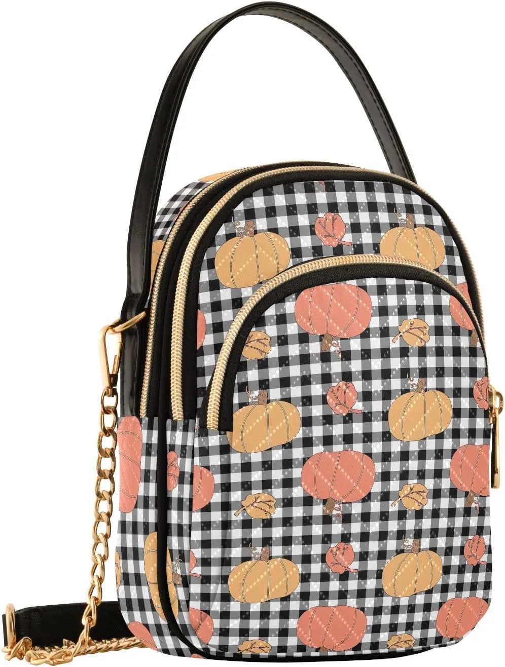 Warli Art Painting Elements Crossbody Bags Women Purse with Chain