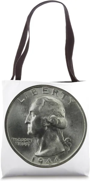 Washington Silver Quarter Pre-1964 Coin Tote Bag