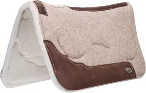 Weaver Leather Contoured Shock-Absorbing Gel Wool Blend Saddle Pad