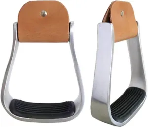 Western 2" Aluminum Saddle Stirrups with Grip Rite for Barrel Racing/Trail/Roping