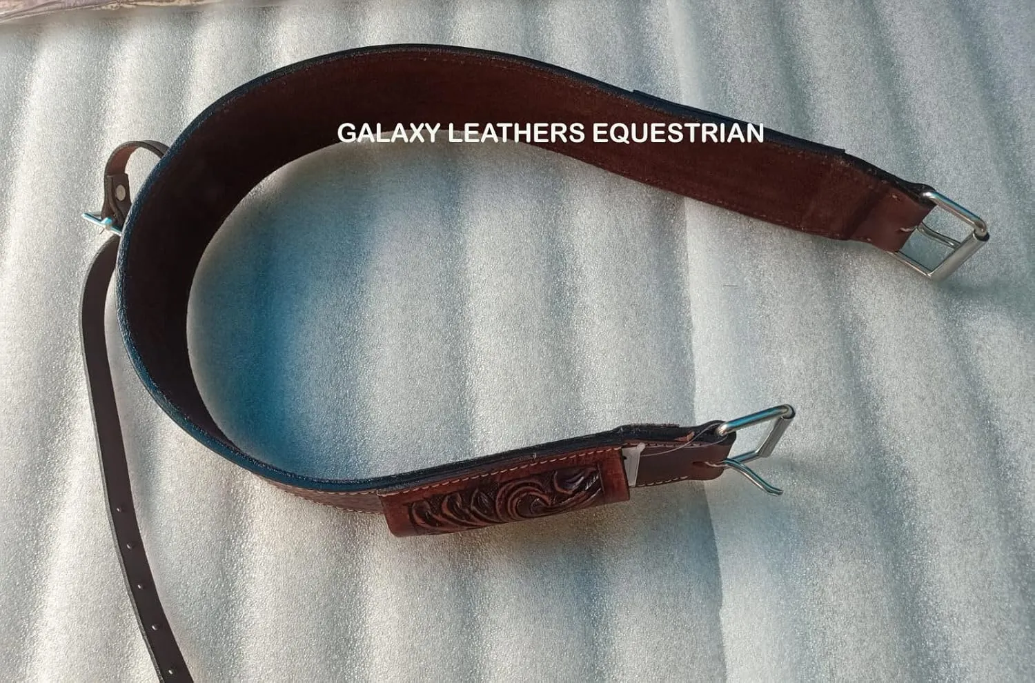 Western Roping Horse Saddle Leather Horse Saddle Trail Pleasure Full Size Tack Set Dark Brown, Tooled Leather Cowboy Saddles for Horses Free Rear Cinch