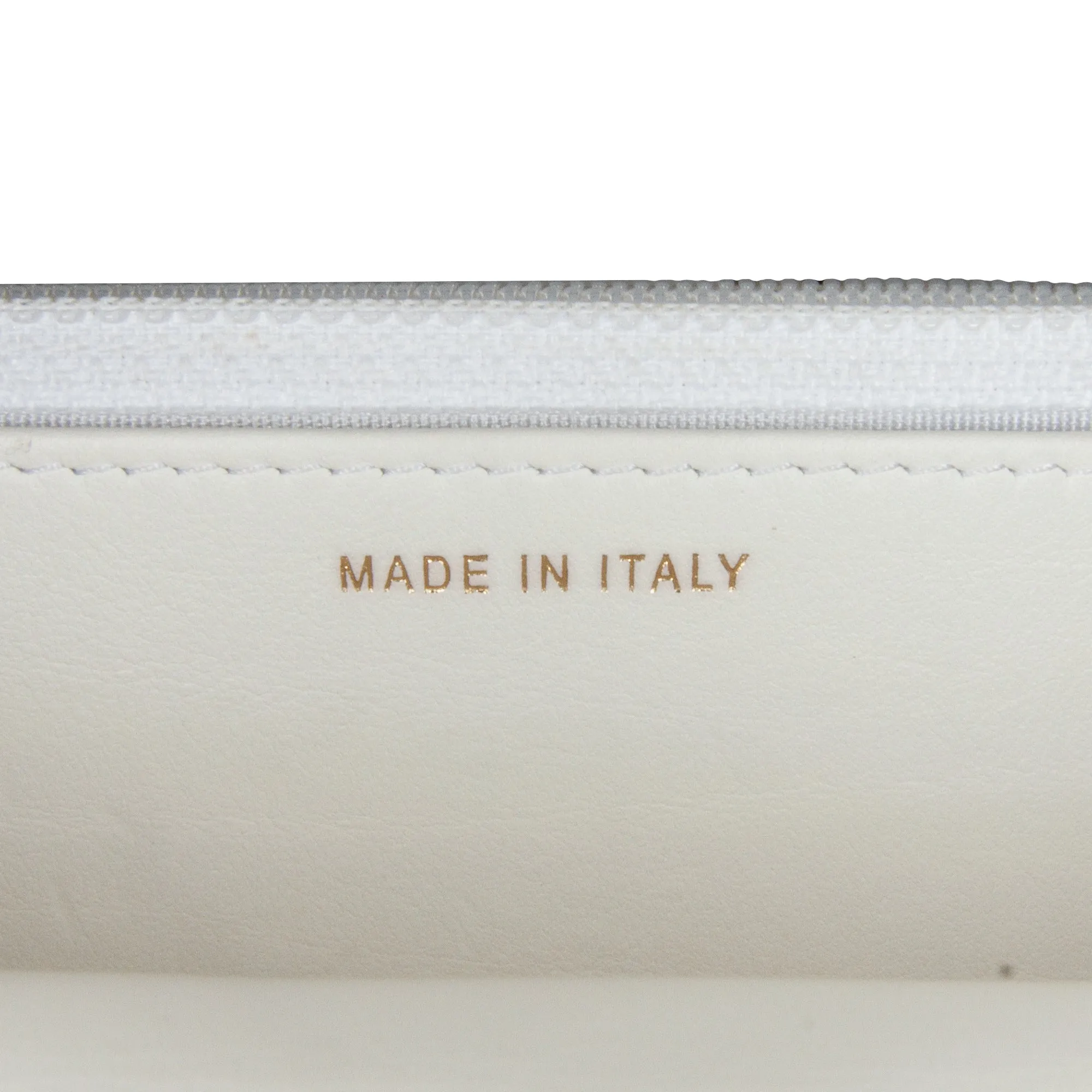 White Chanel Enchained Flap Wallet on Chain Crossbody Bag