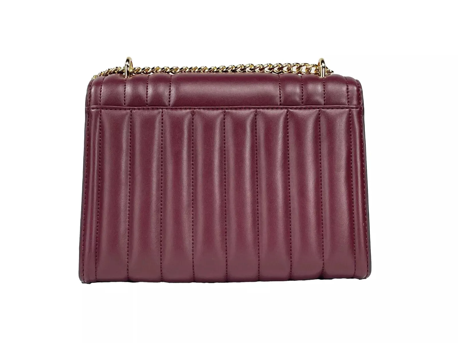 Whitney Medium Chain Shoulder Flap Crossbody Oxblood
