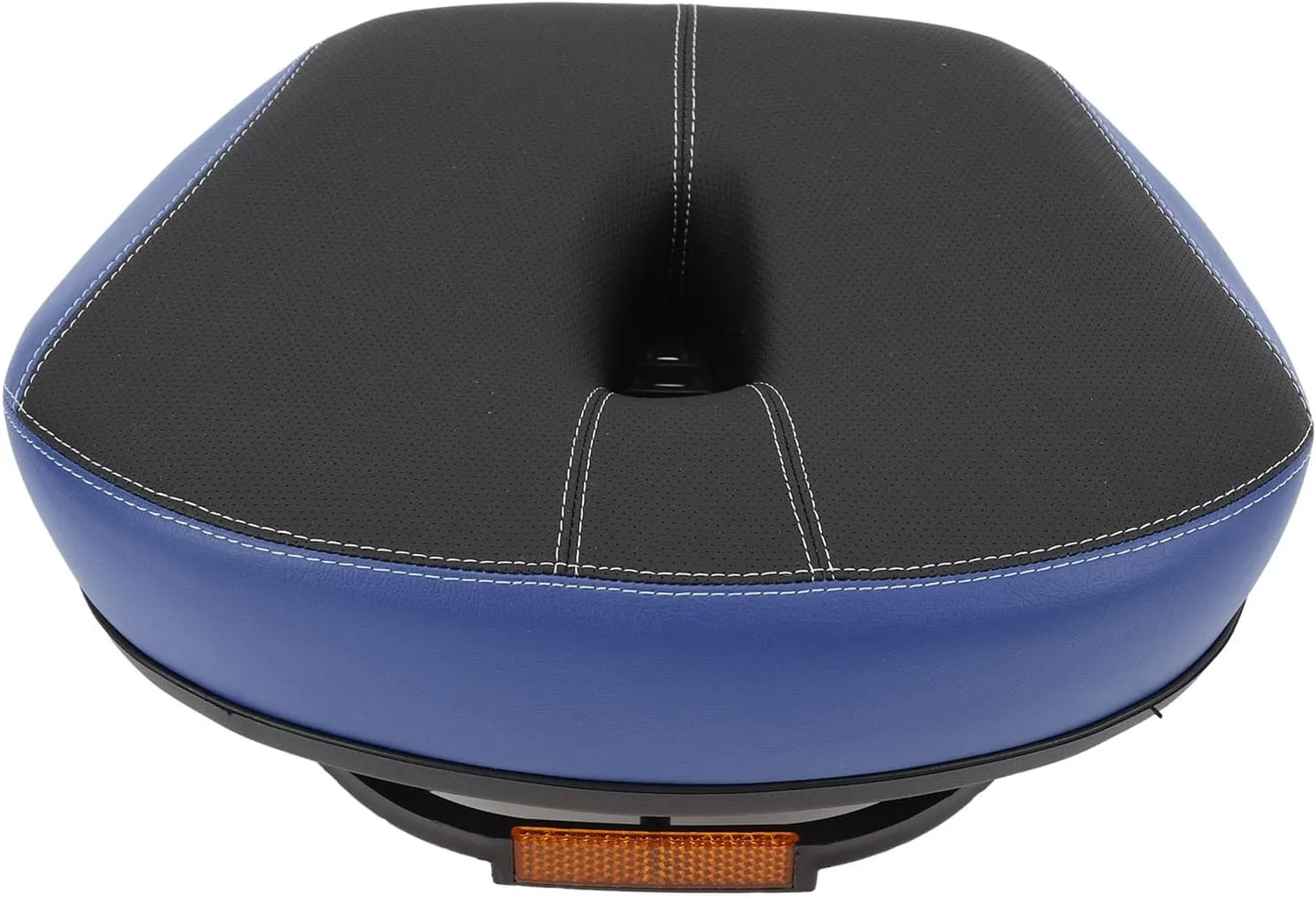 Wide Bike Seat, Hollow Integrated Design Comfortable Padded Bike Saddle with Shock Absorbing Balls Universal for Indoor Outdoor Bikes