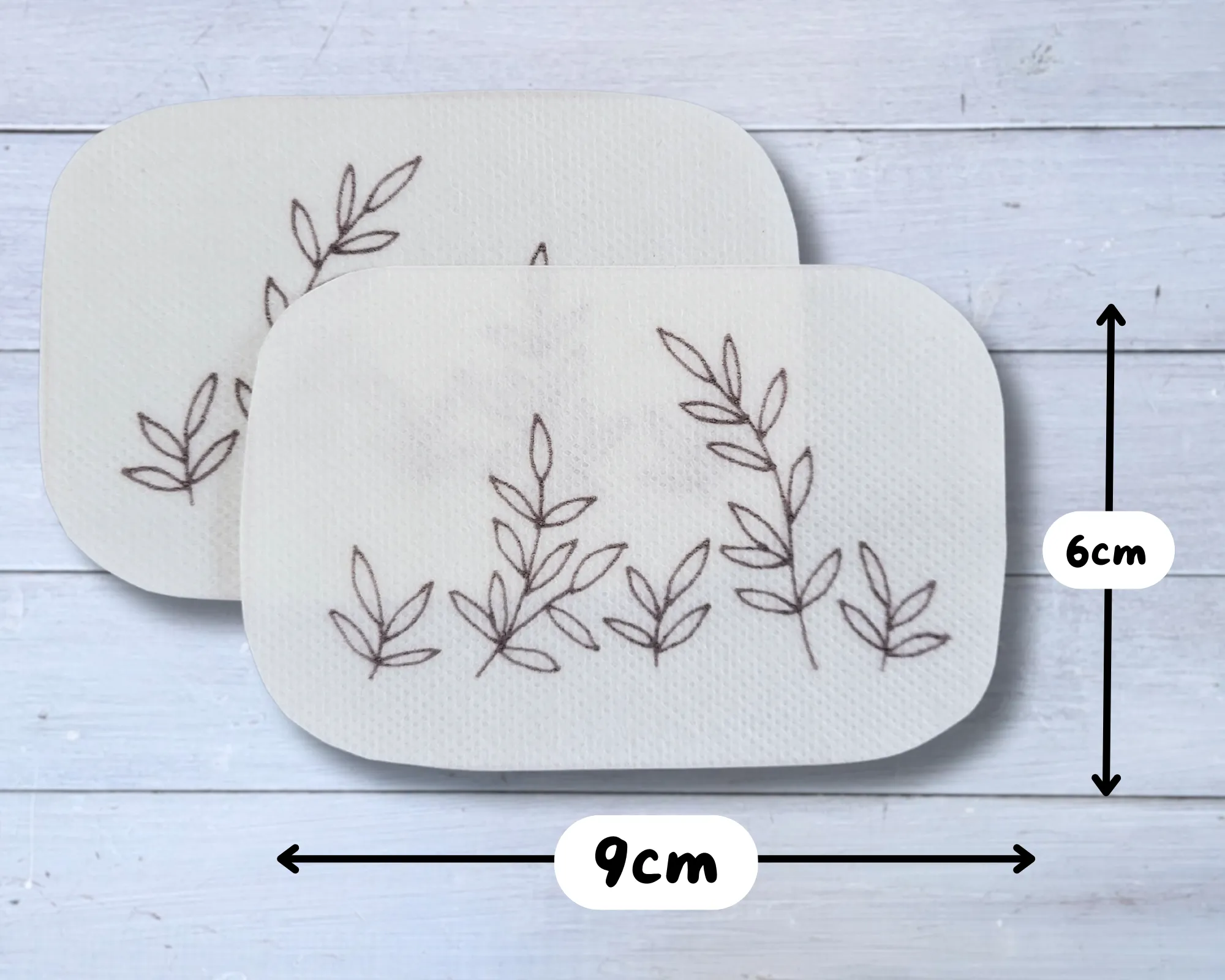 Wildflower stick & stitch patches