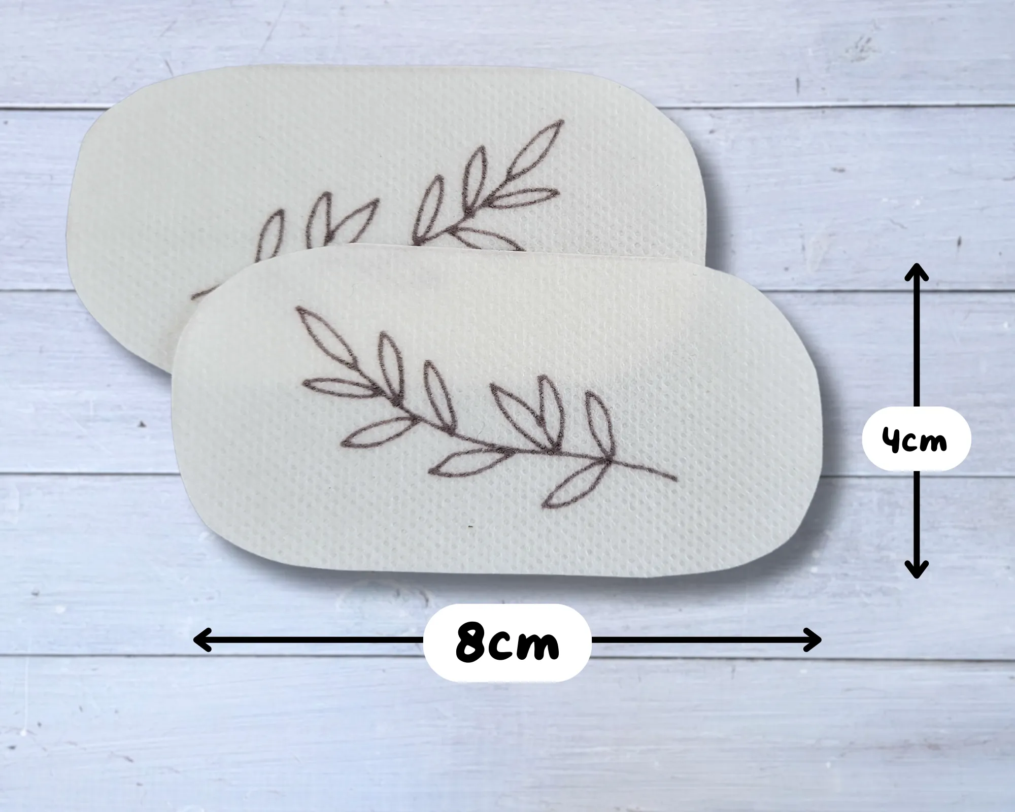 Wildflower stick & stitch patches
