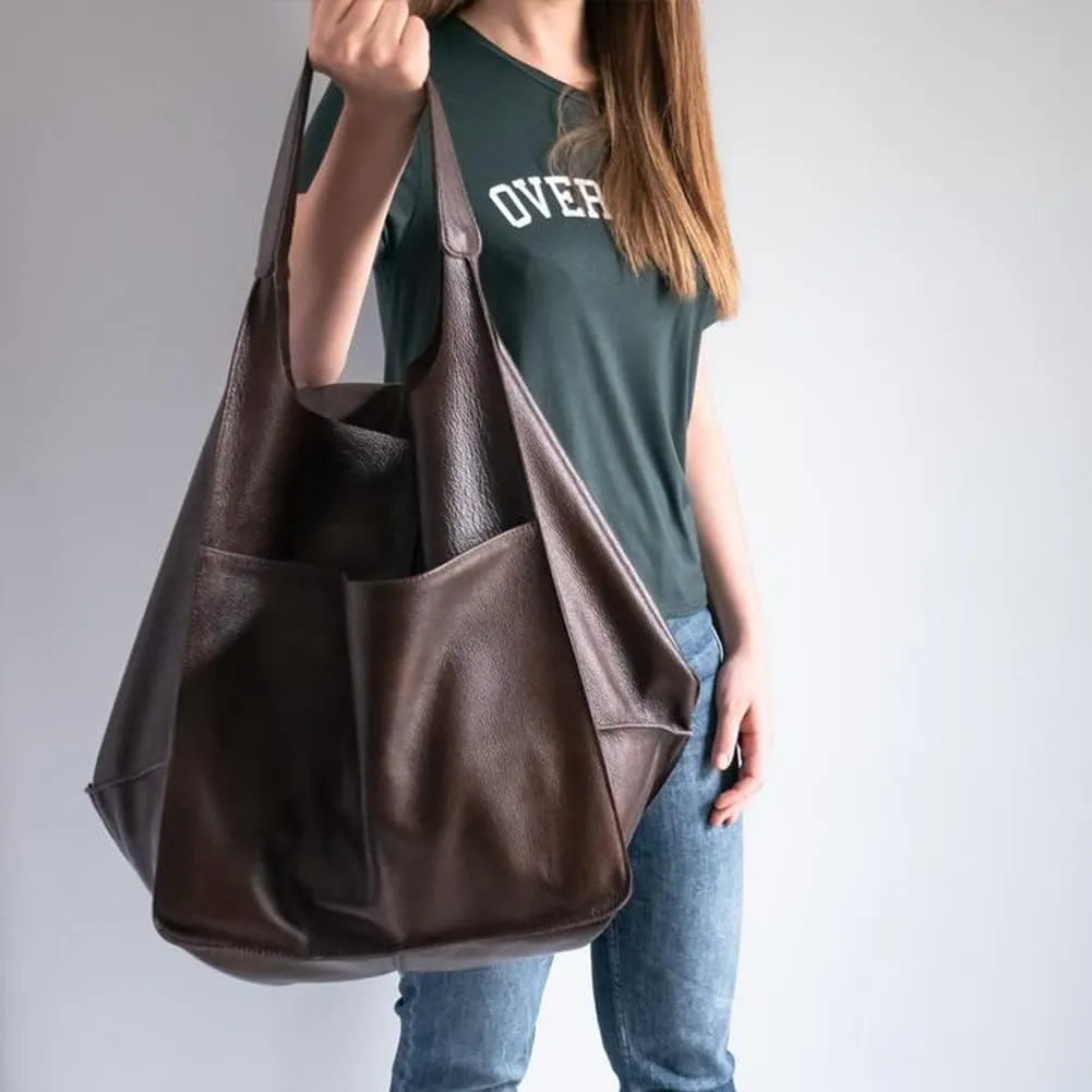 Women Big Hobo Handbag Leather Shoulder Bag Work Large Capacity Tote Purses