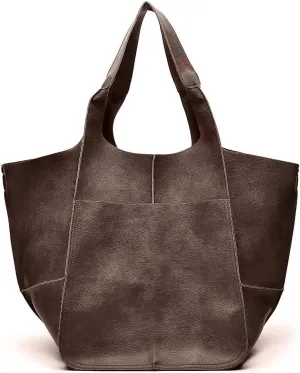 Women Big Hobo Handbag Leather Shoulder Bag Work Large Capacity Tote Purses