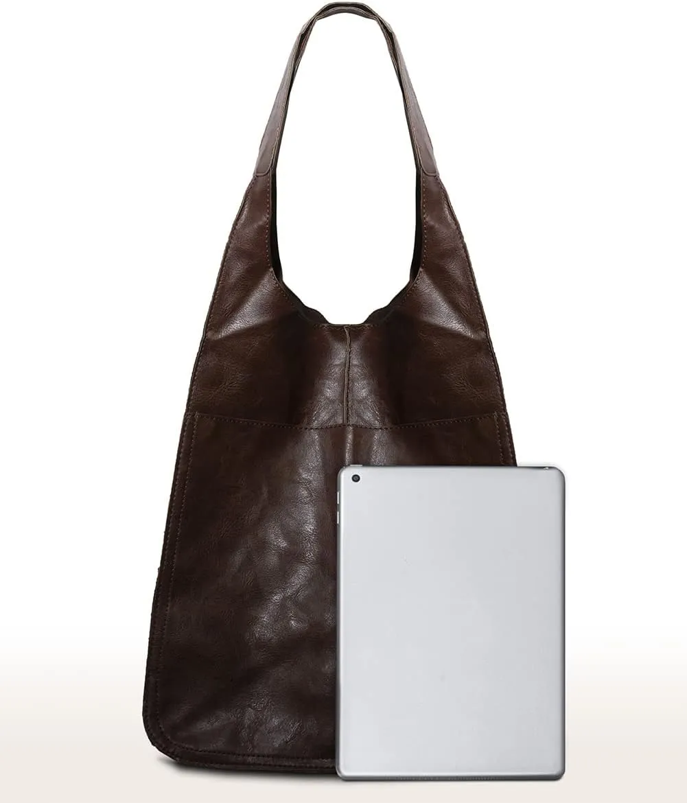 Women Big Hobo Handbag Leather Shoulder Bag Work Large Capacity Tote Purses