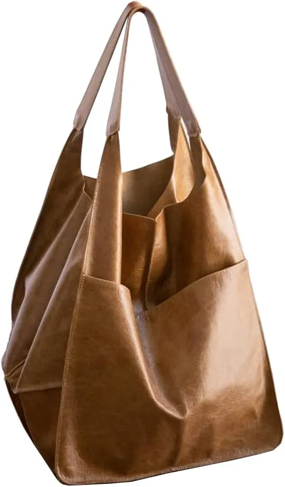 Women Big Hobo Handbag Leather Shoulder Bag Work Large Capacity Tote Purses