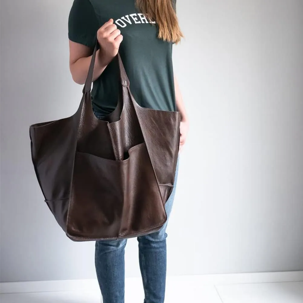 Women Big Hobo Handbag Leather Shoulder Bag Work Large Capacity Tote Purses