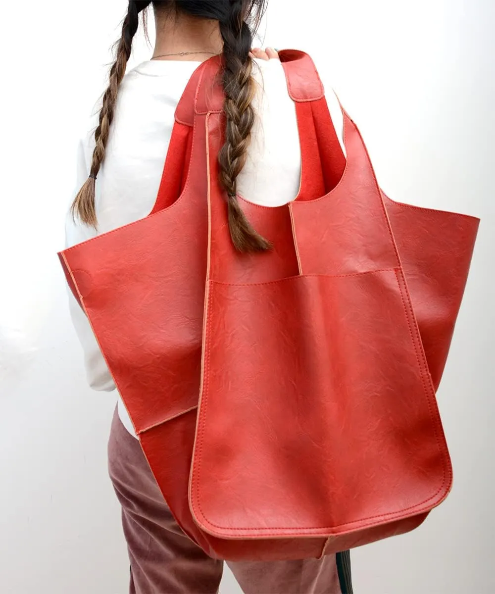 Women Big Hobo Handbag Leather Shoulder Bag Work Large Capacity Tote Purses