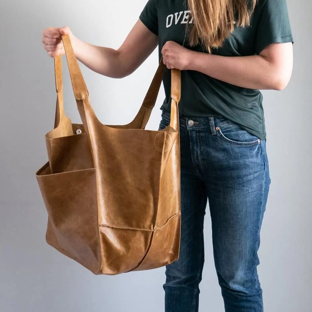 Women Big Hobo Handbag Leather Shoulder Bag Work Large Capacity Tote Purses