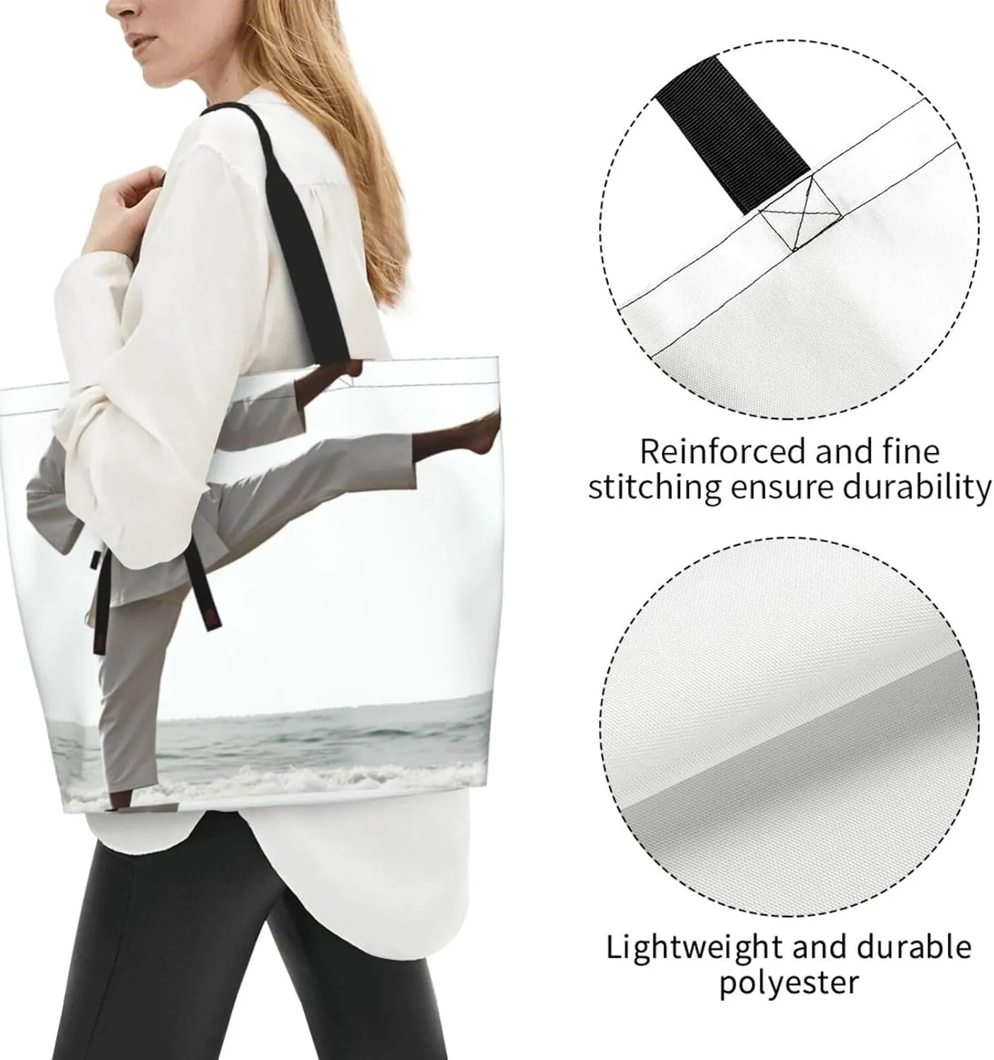 Women Printed Cross Body Bag Many Foxes Casual Handbag Shopping Bag