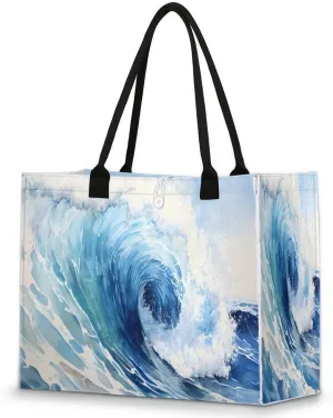 Womens Birthday Gifts Tote Bag Deep Sea Water Beach Bags for Women Handbags