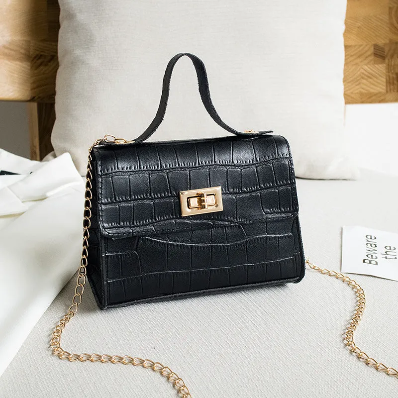 Women's Classic Crocodile Pattern Chain Fashion Crossbody Bags