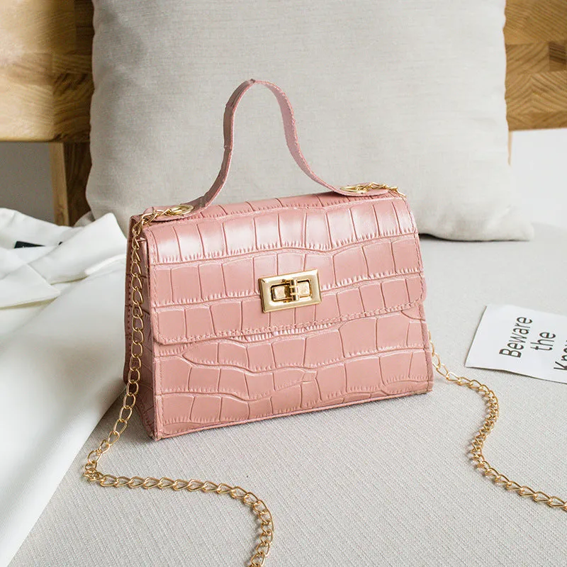 Women's Classic Crocodile Pattern Chain Fashion Crossbody Bags