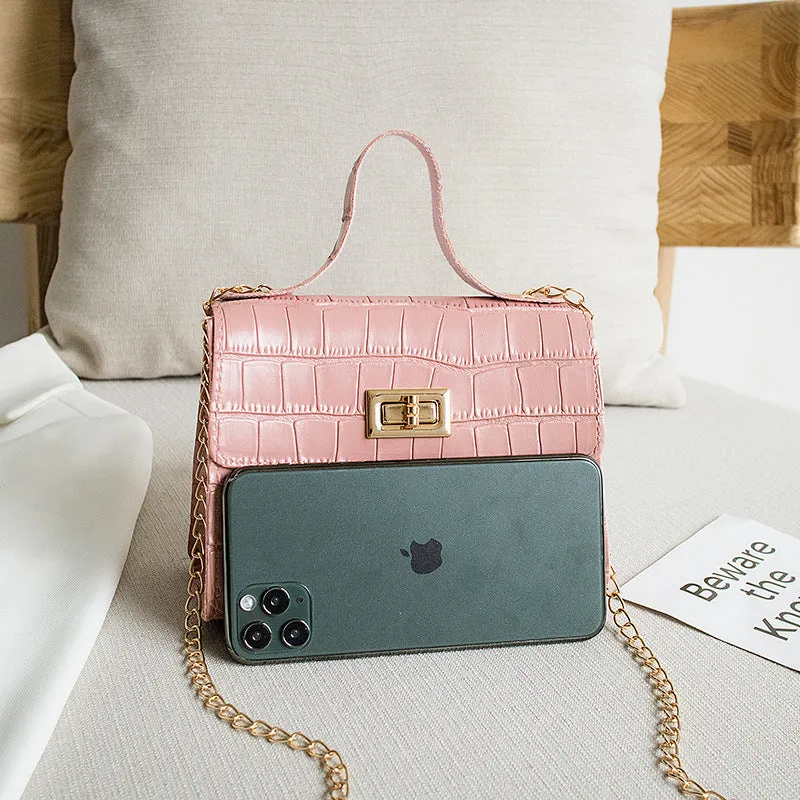 Women's Classic Crocodile Pattern Chain Fashion Crossbody Bags