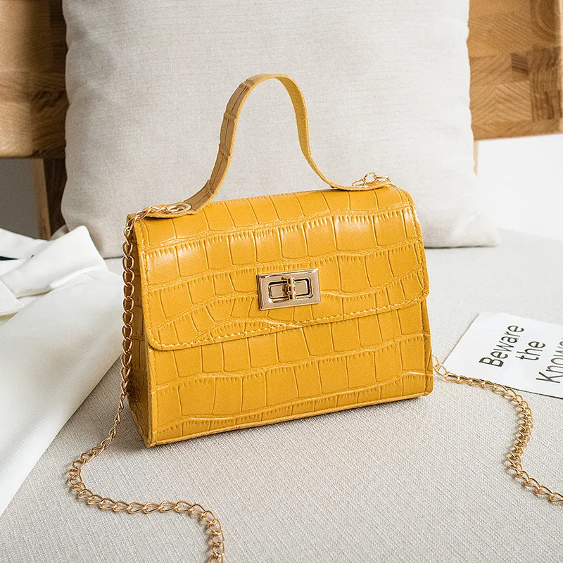 Women's Classic Crocodile Pattern Chain Fashion Crossbody Bags