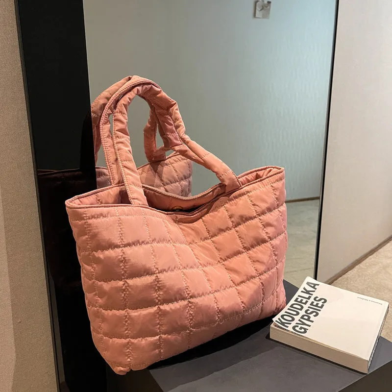 Women's Cotton Jacket Large Capacity Down Underarm Shoulder Bags
