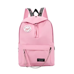 Women's Fashion Fresh Candy Color Letter Backpack