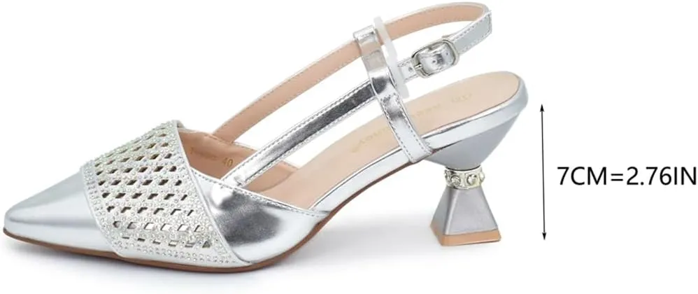 Women’S Fashion Italian Leather Shoes and Bag Set for Evening Party with Rhinestone Decorations and Soft Leather