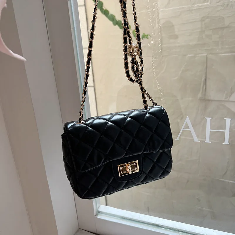 Women's Golden Balls Style Diamond Versatile Chain Bags