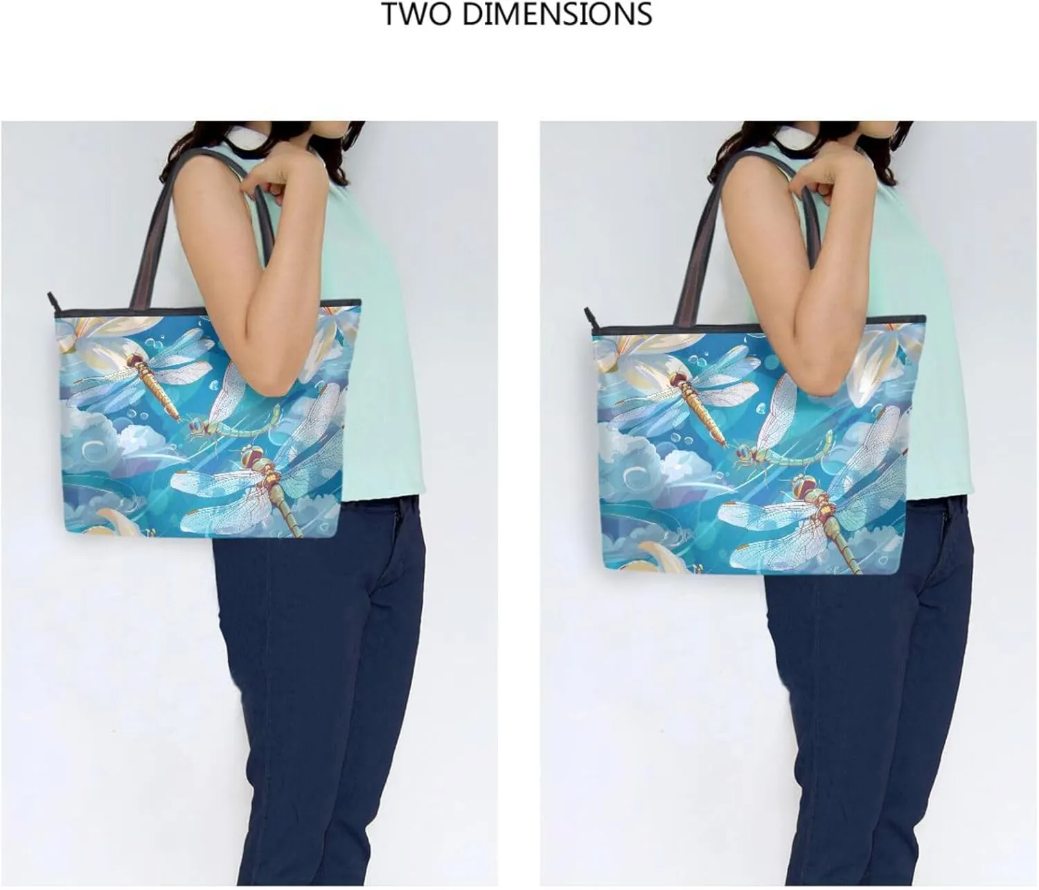 Women's Large Capacity Hobo Shoulder Bags - Casual Work & Vacation Tote Bag, 11"