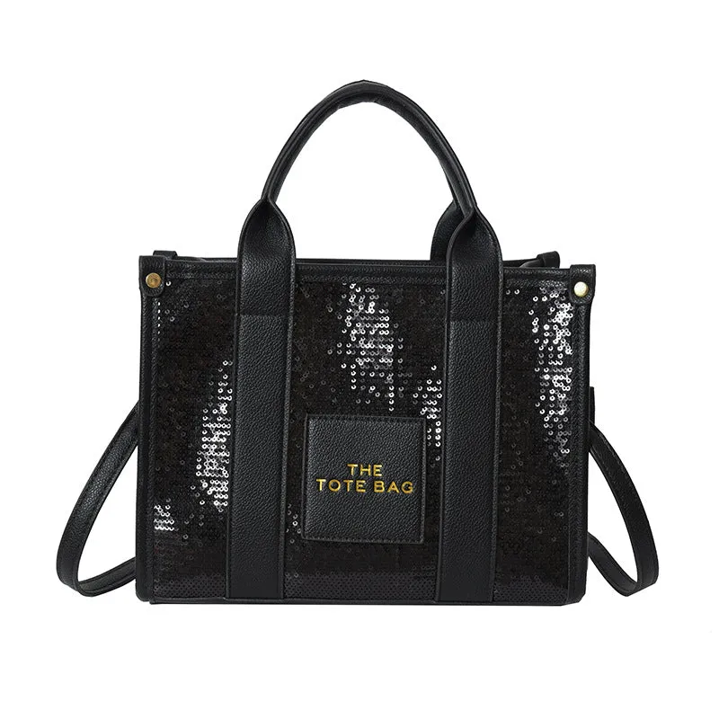 Women's Large Capacity Portable Fashionable Sequins Shoulder Bags