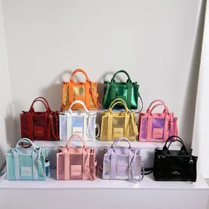 Women's Large Capacity Portable Fashionable Sequins Shoulder Bags