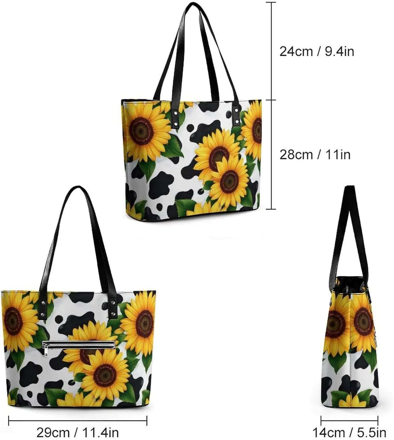 Womens Large Capacity Shoulder Tote Bag Casual Multifunction Handbags