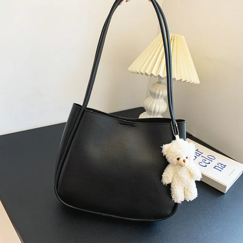 Women's Large Capacity Soft Leather Elegant Underarm Shoulder Bags