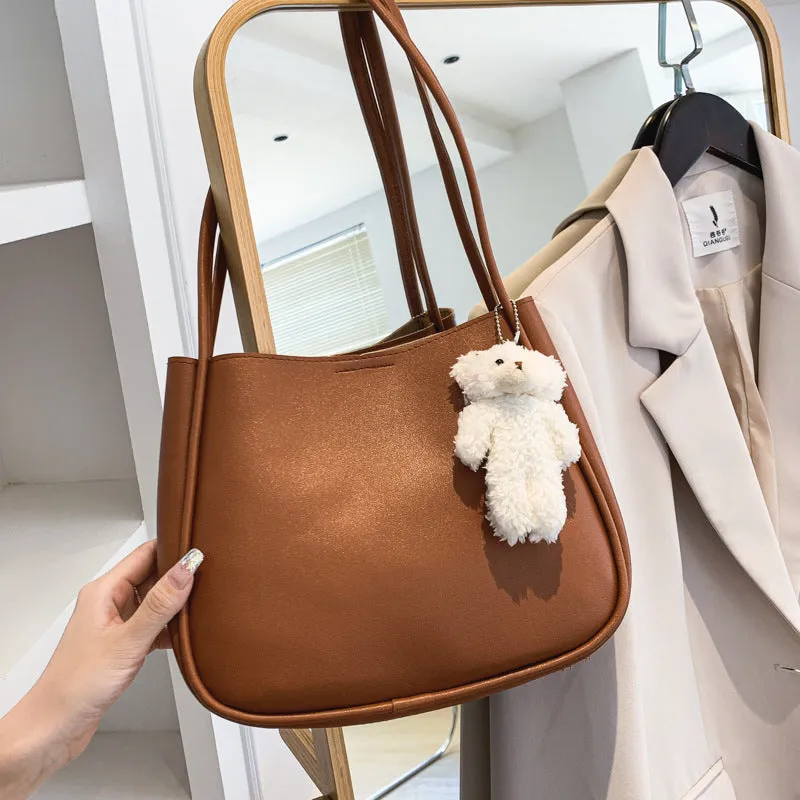 Women's Large Capacity Soft Leather Elegant Underarm Shoulder Bags