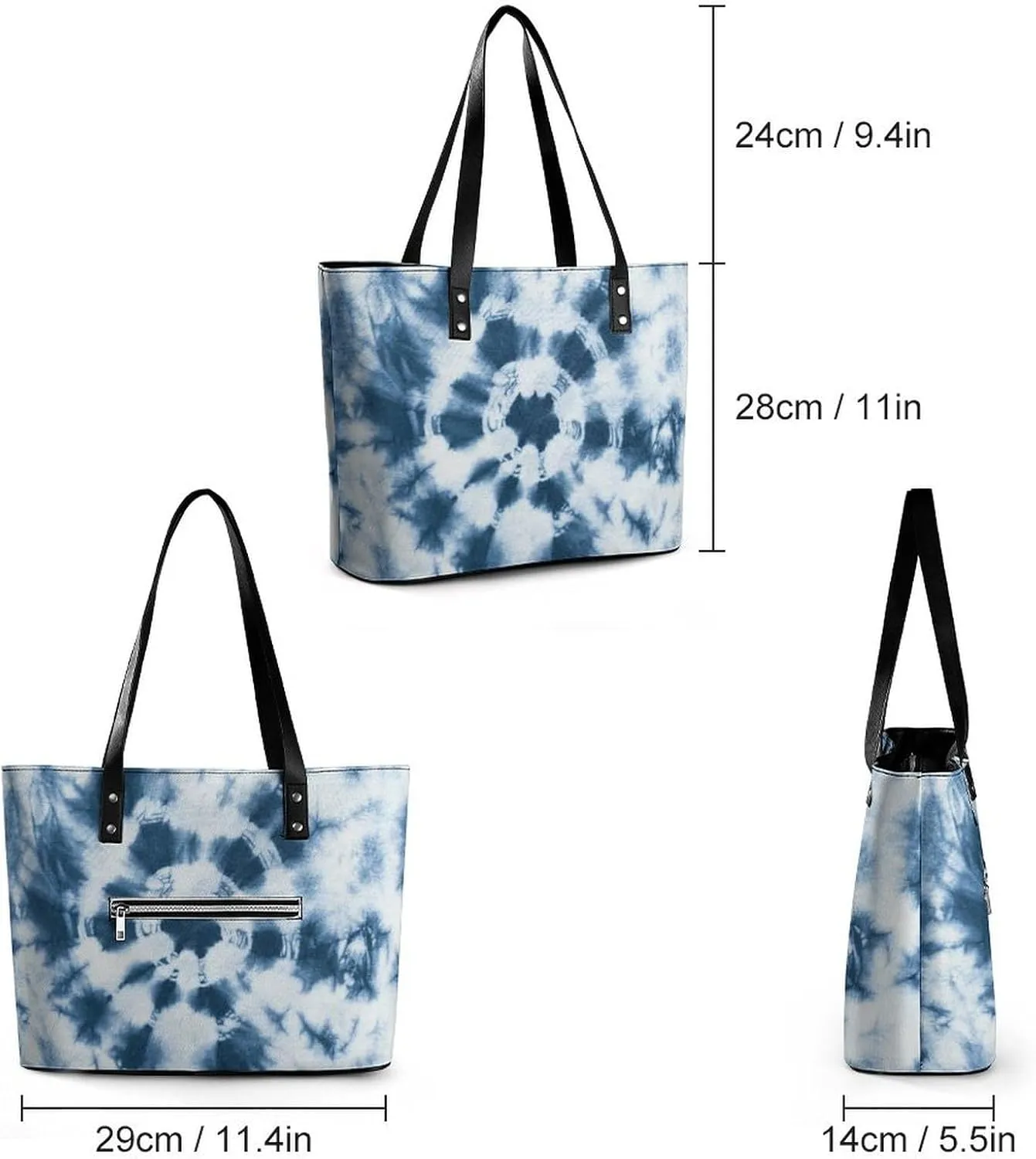 Women's Leather Large Capacity Work Tote Bag Handbags Big Commuter Bag
