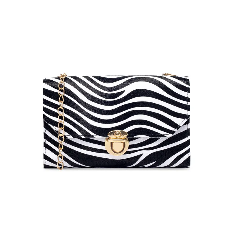Women's Mini Leopard Print Vintage Chain Classic Crossbody Bags