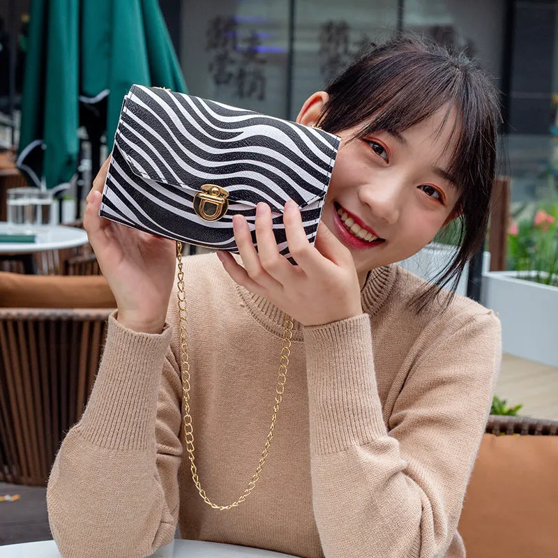 Women's Mini Leopard Print Vintage Chain Classic Crossbody Bags