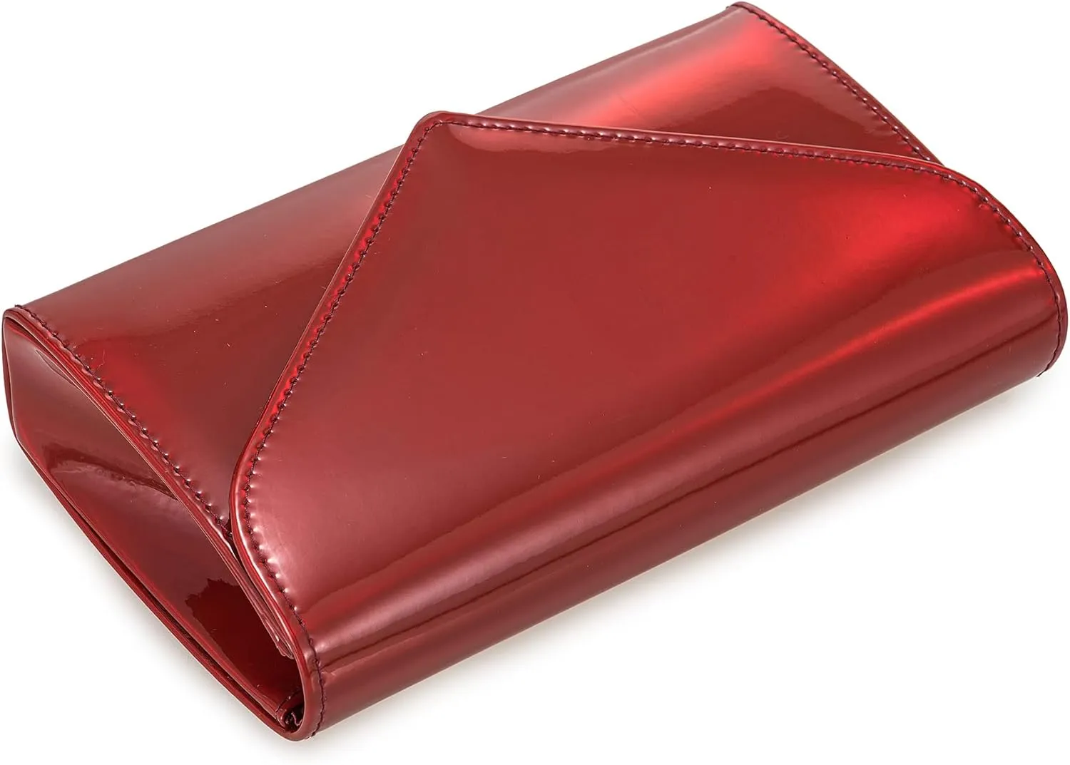 Women’s Mirrored Metallic Faux Leather Evening Bag Glimmering Clutch Purse for Prom/Cocktail/Wedding/Party