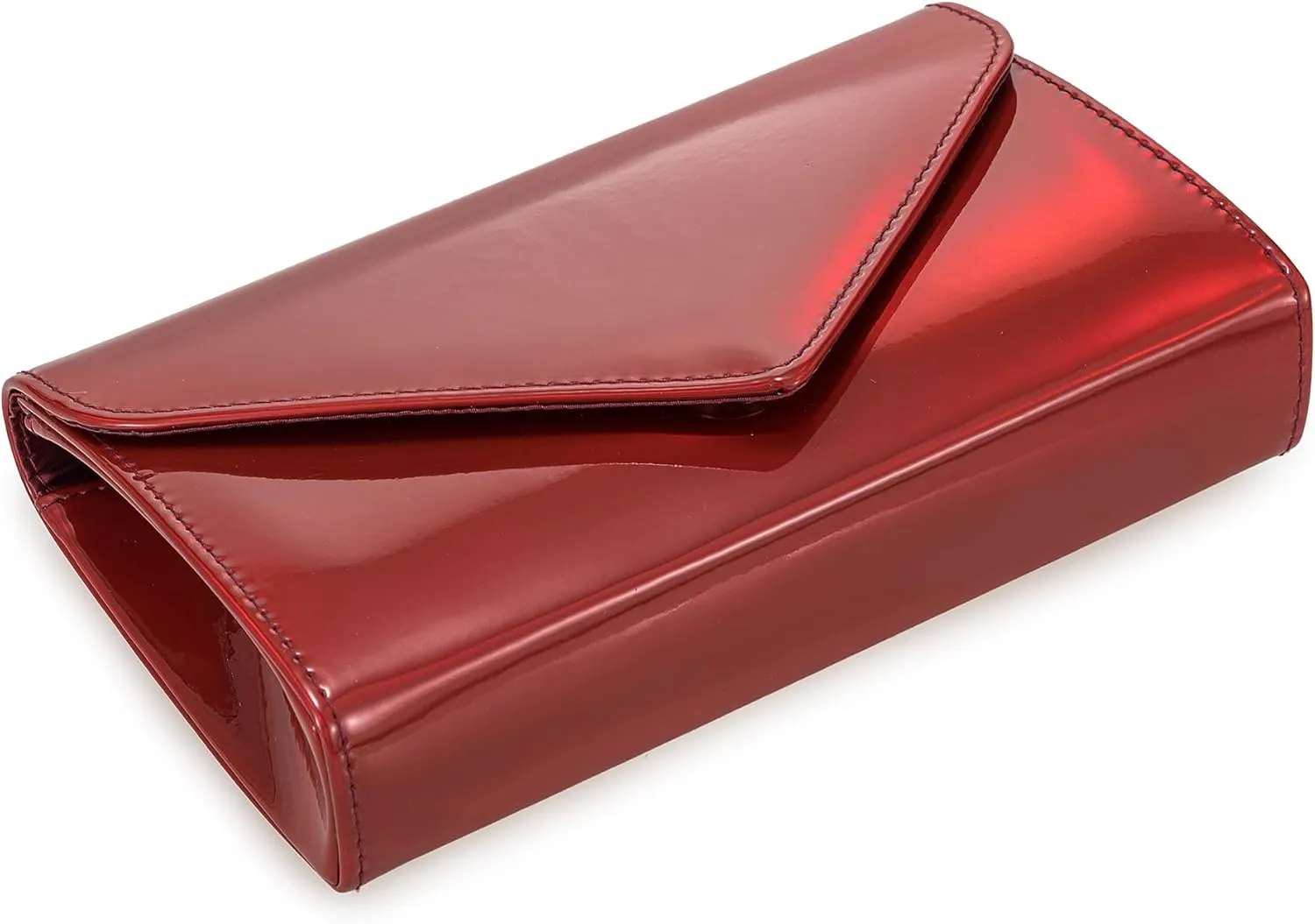Women’s Mirrored Metallic Faux Leather Evening Bag Glimmering Clutch Purse for Prom/Cocktail/Wedding/Party
