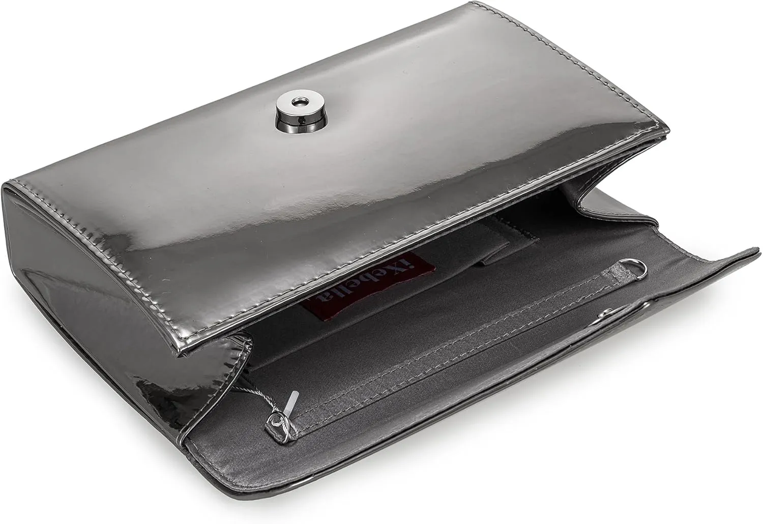 Women’s Mirrored Metallic Faux Leather Evening Bag Glimmering Clutch Purse for Prom/Cocktail/Wedding/Party