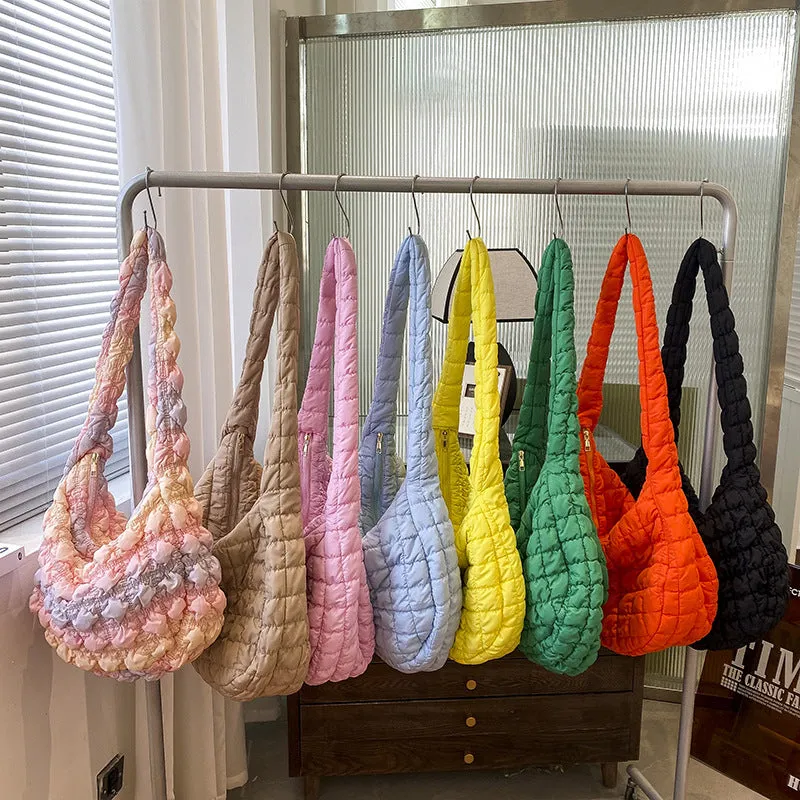 Women's Pleated Cloud Size Large Capacity Bubble Crossbody Bags