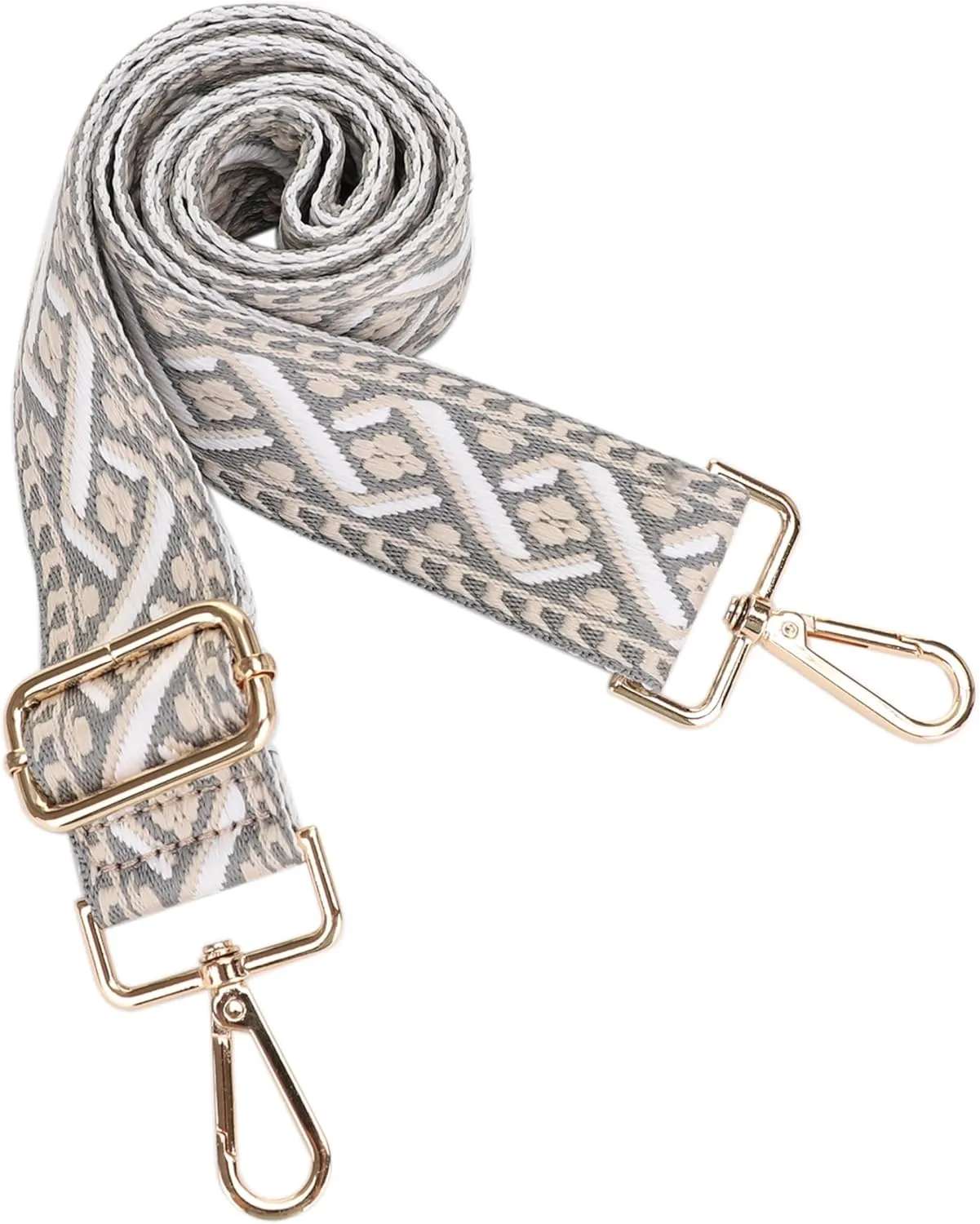 Women's Purse Strap Replacement Crossbody Handbag Shoulder Strap Adjustable, Embroidered Pattern_BRAID19