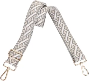 Women's Purse Strap Replacement Crossbody Handbag Shoulder Strap Adjustable, Embroidered Pattern_BRAID19