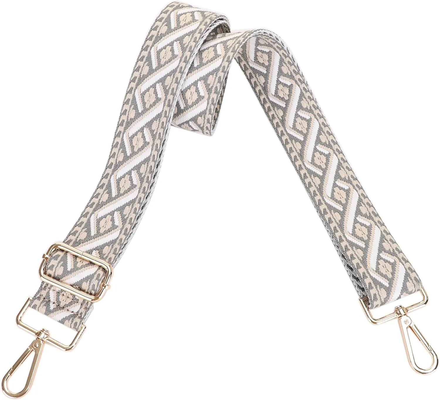 Women's Purse Strap Replacement Crossbody Handbag Shoulder Strap Adjustable, Embroidered Pattern_BRAID19